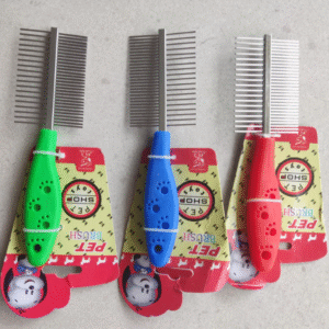 Peine Doble Metálico Para Mascotas